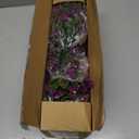 RECUTMS 2Pcs Artificial Hanging Flower Greenery Plants Faux Greenery Artificial Plants for Outdoors Hanging Basket Plastic Home Garden Wedding Party Decorations(Fuchsia)