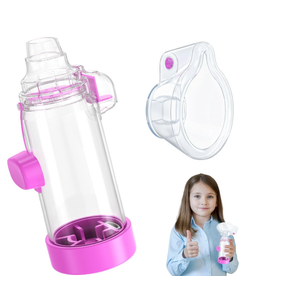 Soft Silicone Inhaler Spacers for Adults and Kids - Fun and Colorful Nessi OTC Spacer (Kids-Purple)