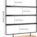 Mocolo Earring Holder Stand, Earring Organizer Display Holder Stand for Hanging Earrings(88 Holes & 4 Layers)