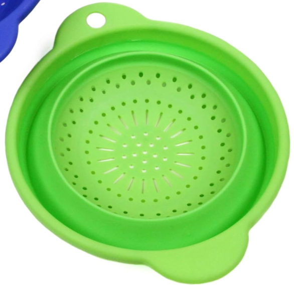 Chef Craft Select Silicone Plastic Colander, 8 inch