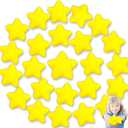 24pcs Star Stress Balls, Mini Foam Squeeze Balls, Yellow Anxiety Relief Toys for School Rewards, Carnival Prizes, Party Favors, Hand Exercise