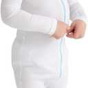 Eczema Clothing for Toddlers - White Long Sleeve Bodysuit for Young Kids - Itch Relief, Ultra-Soft, and Eco-Friendly No Zinc or Dyes (2 Years)