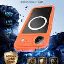 for iPhone Air - Compatible with MagSafe - IP68 Waterproof & Dustproof, 10FT Military-Grade Drop Proof - Built-in Screen Protector & Full-Body Rugged Cover, 6.9 Inch - Orange