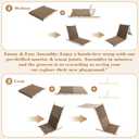 Modern Cardboard Cat Scratcher for Indoor Cats, Anti-Tip Wooden Frame Cat Scratching Board, Wall/Sofa/Furniture Mount by Non-Slip Cat Scratch Pad, Extra Durable for Multi-Cat Homes(M)