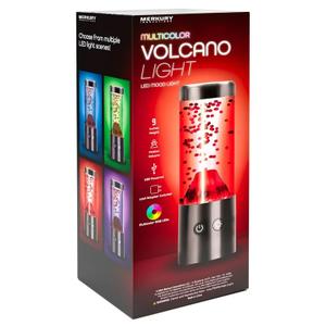 Merkury Innovations New 9-Inch RGB Volcano LED Mood Night Light - USB Powered, Motion Simulation