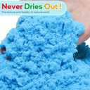 FURWEY 13.3lbs Play Sand,Mixed Packaging of 6-Color Sensory Sand,Suitable for Children to Shaping, Squeezing and MoldingWithout Molds