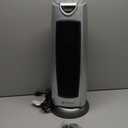 Comfort Zone 1500W Oscillating Ceramic Tower Space Heater  Portable Electric Heater, Digital Display, Remote Control, 80 Oscillation & 12H Timer  Tip-Over & Overheat Protection for Home & Bedroom