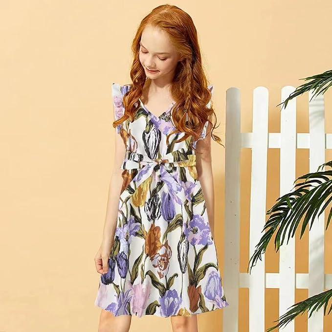 Mommy and Me Dresses - for Women,Baby Great for Photos,Vacation and Mother's Day S, L 36", 9 Y
