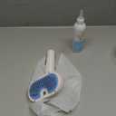 Pet Steam Brush for Dog & Cat - 3-in-1 Steam Grooming Brush for Shedding & Hair Removal - Self Cleaning Spray Comb with Mist for Long Haired Pets - Includes 1*Waterless Shampoo, Blue. (7.87'' - 120ML)