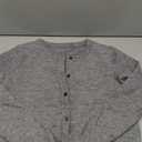 Zeagoo Cardigan Sweaters for Women Crewneck Cropped Shrug Long Sleeve Button Down Summer Cardigan Light Gray, Size S