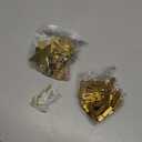 Mkono Hanging Photo Display Boho Decor Wooden Stars Garland with Metal Chains, Pictures Cards Holder with 25 Wood Clips, Wall Art for Christmas Living Room Bedroom Dorm Decor, Teen Girls Gift, Gold (Large)