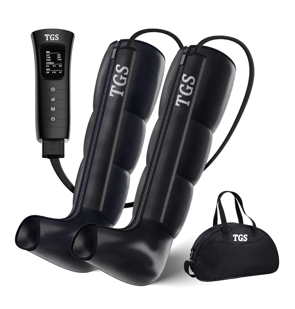 Leg Massager for Circulation and Pain Relief Thigh Compression Boots Professional Calf Recovery Compression System Full Leg Circulation Machine - Reduces Muscle Fatigue for Athletes/Seniors