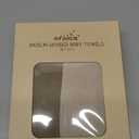 100% Organic Cotton Muslin Baby Hooded Towels 32x32 Inch  2 Pack Soft & Absorbent Hooded Baby Towels For Boys & Girls, Premium Hooded Towels, Ultra-Gentle Baby Essentials in Deep Olive/Ivory