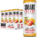 Cellucor C4 Smart Energy Drink Boost Focus and Energy with Zero Sugar, Natural Energy, and Nootropics - 200mg Caffeine - Peach Mango (12oz Pack of 12) (EXP 03/31/27)