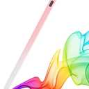 Stylus Pen for Apple iPad Pro 13/12.9/11-inch, iPad Air M3/M2 2025 13/11-inch, iPad Pro Pencil 3/4/5/6th Generation, iPad 11th-6th Gen, Compatible (2018-2025) with Fast Charging & Palm Rejection (white-pink)