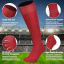 Baseball Socks and Belt Combo Set for Youth Boys Girls Adult, Softball Tball Belt Socks with Elastic Belts (Medium, Burgundy)