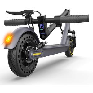 Electric Scooter, 350W Foldable Electric Scooters Adult with 25-30km Range, Max Speed 25KM/H, 8.5in Solid Tire, 3 Speed Mode Double Braking System Fast e Scooter for Adults and Teens