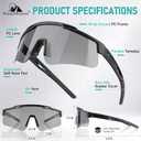 Tactical Eyewear Anti Fog, ANSI Z87.1 Sports Glasses with 3 Interchangeable Lens UV400 Protection Airsoft Goggle