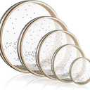 5 Sizes 4-12" Wave Bead Ocean Drum Sea Drum with Hardwood Shell Sound Healing Instruments Natural Color Musical Instrument Ocean Percussion for Home Supplies, 4/6/8/10/12 Inch
