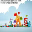 LEGO DUPLO Peppa Pig Funfair Toddler Toy - Sensory Toy Featuring Peppa Pig - Fun Gift for 2+ Year Old Boy or Girl - Helps Preschoolers Develop Color Sorting and Fine Motor Skills - 10453