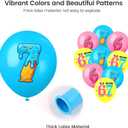 6 7 Birthday Decorations, 67 Meme Themed Birthday Decorations Set Includes Banner, Large Cake Topper, 24 x Cupcake Toppers, 18 x Ballons