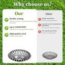 Steel Wire Rotary Weed Brush Cutter Trimmer Head for Weed Cutter Eater,Indestructible Trimmer Blade with Universal Adapter Kits for Moss Grass Rust Removal (6 inch)