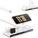 7-in-1 Wireless Charging Station for Apple Devices, ACOZVIN Magnetic Wireless Charger &4 USB Ports(PD65W USB-C), 5FT Cord Flat Plug, Foldable Charger Stand for MacBook,iPhone 16/15/14, iWatch &AirPods