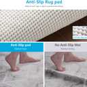Non Slip Area Rug Pads Non Skid Rug Gripper 10x14 Feet Extra Thick Pad Anti-Slip Carpet Rug Mats for Hardwood Surface Floors, Keep Rugs Safe and in Place (10 x 14 Ft)