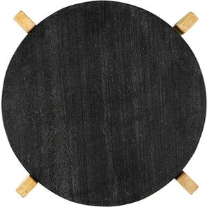 Santa Barbara Design Studio Charcuterie Boards for Cheese, Meat, and Fruit Marble Board on Mango Wood Stand, 12.25" L x 10" W x 2" H, Black