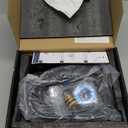 PROOX All Metal Tub Spout with Diverter Matte Black, 6 Settings Hand held Shower with ON/Off Pause Switch, Bathtub Faucet with Sprayer