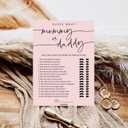 GardenCity 50 Mommy or Daddy? Baby Shower Game Cards, Fun Baby Shower Games for Girl, Gender Neutral - Pink