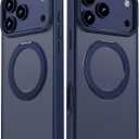 for iPhone 17 Pro Case Ultra-Magnetic 360 Spin Stand [Military Drop Protection] [Compatible with MagSafe] Shockproof Translucent Matte Slim Ring for iPhone 17 Pro Phone Case 6.3", Blue
