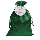 GUIFIER 30 Pack 5x7 Inch Satin Gift Bags Green Drawstring Bag with Tags, Baby Shower Bags, Silk Jewelry Pouches, Wedding, Graduation Favor Bags, Small Candy Bags, Reusable Fabric Gift Bags