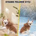 BINGPET Dog Hoodie for Large Medium Small Dogs, Sherpa Hooded Dog Sweater with Pocket Leash Hole for Boy Girl Dogs,Soft Warm Fleece Dog Winter Clothes Cold Weather Coats Jacket for Puppy Sweatshirt,L