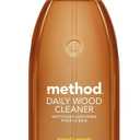 Method Daily Hardwood Cleaner, Almond, Plant-Based Formula That Cleans Shelves, Tables and Other Wooden Surfaces While Removing Dust & Grime, 28 Fl Oz, (Pack of 3)