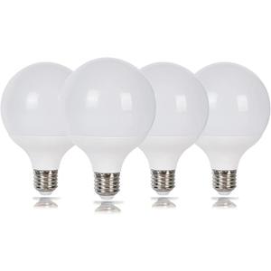 LED Globe Bulb, 100W Equivalent Light Bulbs, 9W 5000K Daylight White Bulb, 900 Lumens Triac Dimmable LED Bulb, E26 Standard Base (9W 5000K 4PACK) (5000K)