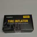 150 PSI Tire Inflator Portable Air Compressor, 12V DC Auto Shutoff Air Pump with Digital Pressure Gauge and Emergency LED Light for Car Tires, Bicycle & Balloons, Black