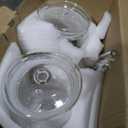 QWEZXO Handmade Glass Cup with Lids and Straws 20 oz Tumbler with Handle Ice Coffee Cup 2 Pack for Cold/ Hot Drinks