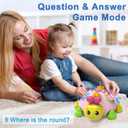 Baby Musical Ladybug Crawling Toys,Baby Toy 6-12 Months with Light-up Music, Early Educational Learning Montessori Toy, Infant Gift Toys for 7 8 9 10 11 Months 1-2 Years Old Newborn Girls (Pink)