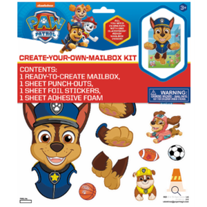 Paw Patrol & Disney Princess  Create Your Own Mailbox Kit Pack Of 4