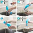 Mitclear Football Boot Cleaner Brush, Footwear Shoes Care Outdoor Cleaning Kit with Bristle & Scraper, Clean Mud & Dirt for Football Rugby Boots, Hiking Walking Running Shoes, Golf Shoes & Wellies