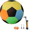 Ausla 8 Inch Size 4 Soccer Ball, Neoprene Rubber Soft Training Ball, Indoor Play for Kids with Pump