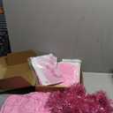 Hungdao Duck Party Decorations 4ft Giant Inflatable Duck Birthday Decorations Pink Party Supplies Include Tinsel Garland and Streamer Blow up Pool Float for Birthday Baby Shower Wedding Swimming Pool