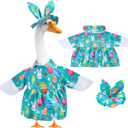 Easter Bunny Themed Cute Pattern Goose Outfit 23in High for Cement Plastic Outdoor Statue Garden Goose Costume