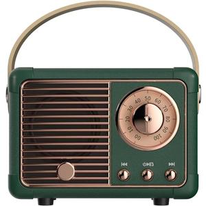 Baolira Retro Bluetooth Speaker, Portable Wireless Speaker with Crystal Clear Stereo Sound, Retro Decor for Bedroom Office Kitchen, Birthday Gifts Ideas for Women Men Teens (Green)