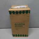 Plastic Straws [500 Pcs-10.2" Long] Individually Wrapped Clear Disposable Drinking Straws - Made in USA - Straight Long Straws for Party, 0.23'' Diameter