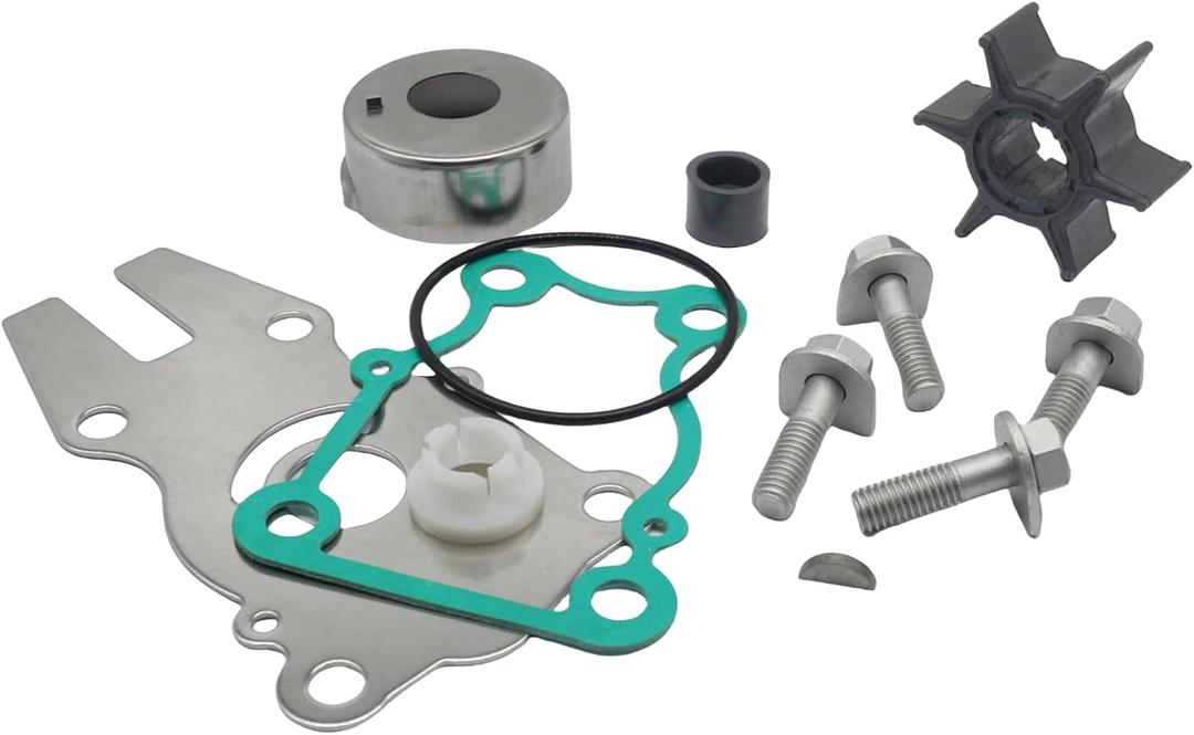 Boat Marine 63D-W0078-01-00 Water Pump Impeller Kit for Yamaha 40 50 60 HP F40 C40 P40 F50 C50 P50 F60 Outboard Motor Replace 6H3-44352-00-00 Sierra 18-3434