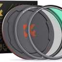 K&F Concept Magnetic 62mm Circular Polarizers Filter (Magnetic Polarizing Filter + Magnetic Basic Ring + Lens Cap) with 28 Multi-Layer Coatings CPL Filter for Camera Lens (Nano-X Series)