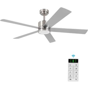 52" Ceiling Fans with Lights Remote Control-Reversible DC Motor,5 Blades,3CCT, Dimmable,Ceiling Fan with Light for Bedroom, Kitchen,Dining Room 52" Ceiling Fans with Lights Remote Control-Reversible DC Motor,5 Blades,3CCT, Dimmable,Ceiling Fan with Light for Bedroom, Kitchen,Dining Room