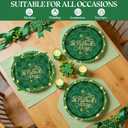 40PCS St. Patrick's Day Paper Plates and Napkins Set - 9inch Dinner Plates and 6.5inch Paper Napkins, Disposable Green Lucky Shamrock Tableware for St Patrick's Day Irish Party Decoration